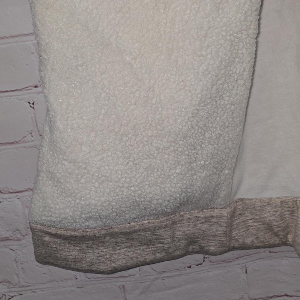 Athleta Apres Anything Sherpa Fleece Vest Oatmeal Heather Women's Size S - Picture 8 of 14